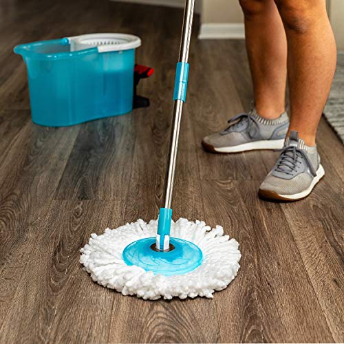 Hurricane Spin Mop Replacement Mop Heads for As Seen On TV Mop & Bucket Cleaning System by BulbHead, Spin Away Germy, Dirty Water - Super-Absorbent Microfiber Mop Head Holds 10X Weight — 1-Pack