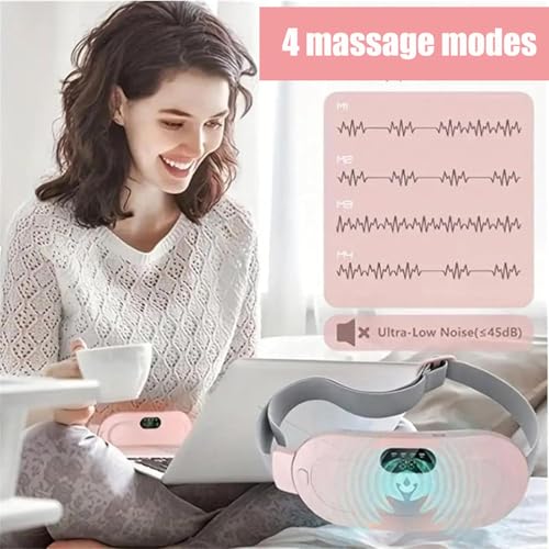 Heating Pad for Period Cramps, Three-Speed Adjustment,Portable Cordless Rechargeable Heating Pad for Menstrual Pain Relief Electric Heat Belt,Gifts for Her Women Girl Wife (Pink)