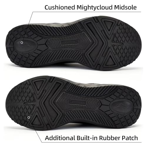 Lamincoa Womens Walking Shoes Lightweight Running Sneakers for Women Memory Foam Soft Women’s Tennis Shoes Breathable Mesh Shoes for Gym Workout Sports Black/White