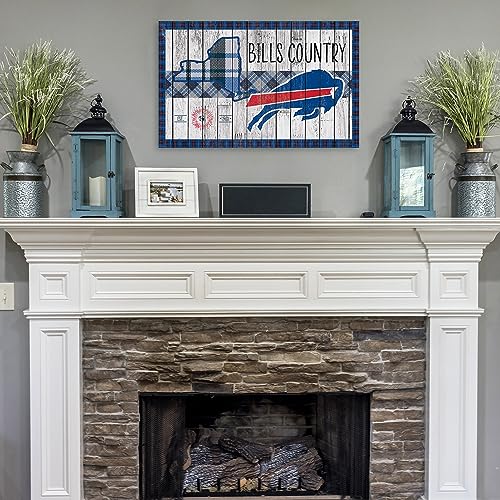 Rico Industries NFL Football Buffalo Bills This is Bills Country 11" x 19" Home Décor Wood Sign