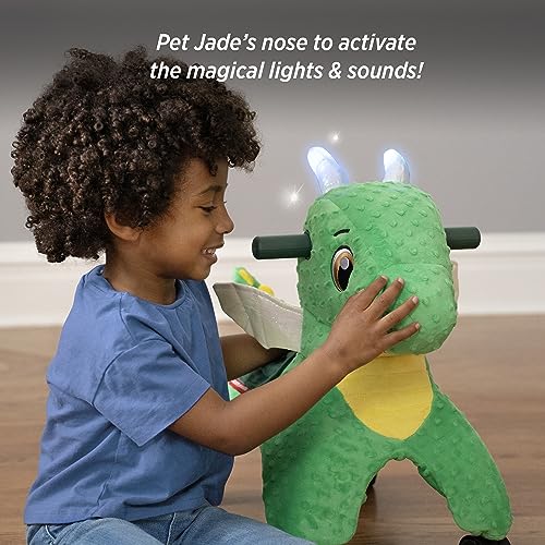 Toddler Toys 2-3, Baby Toys for Kids, One Year Old Girl Birthday Gifts and 1 Year Old Boy Gifts, Radio Flyer Jade The Magical Touch Dragon, for Ages 1-3, Green