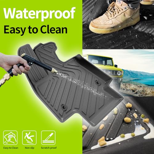 SMABEE Fit for 2023 2024 Lexus RX Floor Mats TPE All Weather Floor Liners for 2024 Lexus RX350 RX350h RX500h 1st&2nd Row Car Mats Protective Pads Anti-Slip Waterproof Interior Accessories