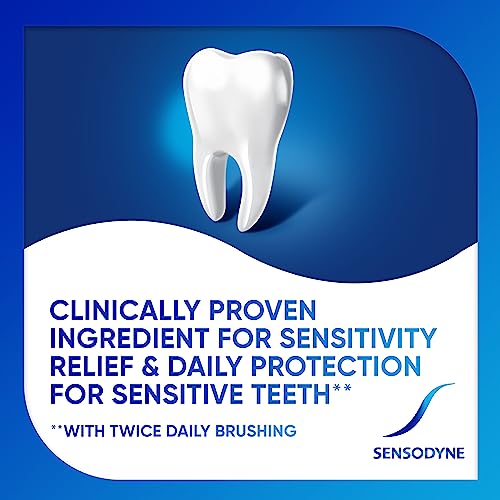 Sensodyne Repair and Protect Whitening Toothpaste, Toothpaste for Sensitive Teeth and Cavity Prevention, 3.4 oz (Pack of 4)