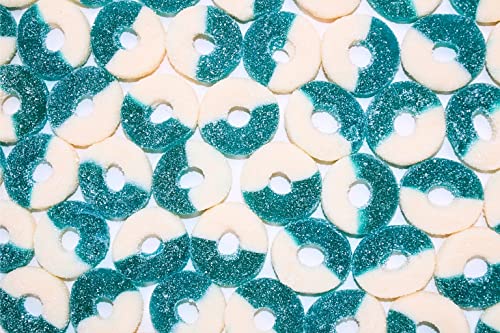Grandys Candys -Assorted Rainbow Mix- Gummy Rings- Soft, Chewy, Sugar Dusted- Bulk Candy (1 Pound)