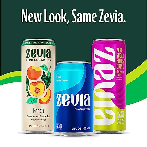 Zevia Zero Calorie Soda, Mountain Zevia, 12 Ounce Cans (Pack of 6)