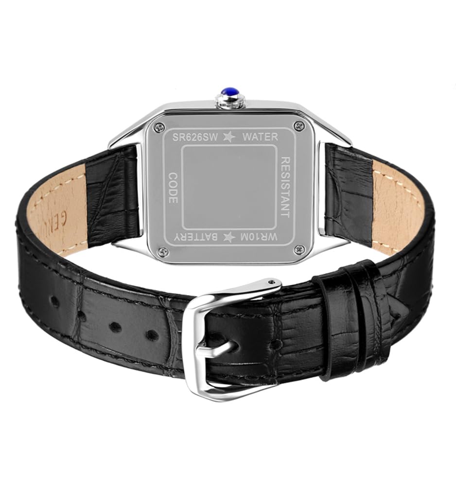 BESTKANG Fashion Retro Square Watches for Women Classic Roman Numeral Analog Quartz Wrist Watch