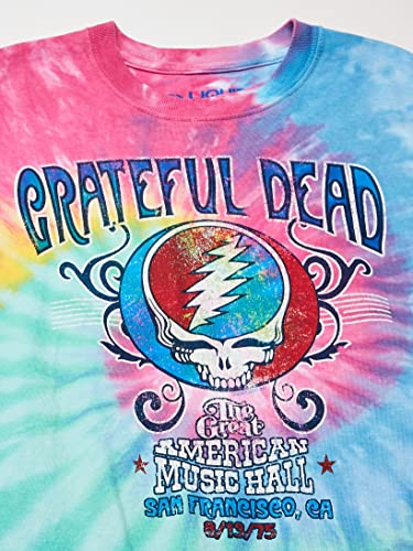 Liquid Blue Men's Grateful Dead Amer Music Hall Spiral Tie Dye T-Shirt, Multi, Small