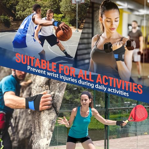 FEATOL 2 Pack Wrist Wraps for Pain, Carpal Tunnel, Tendonitis, Wrist Support for Work Men and Women, Adjustable Wrist Support Brace Right & Left Hand, Daily Wrist Protector Small