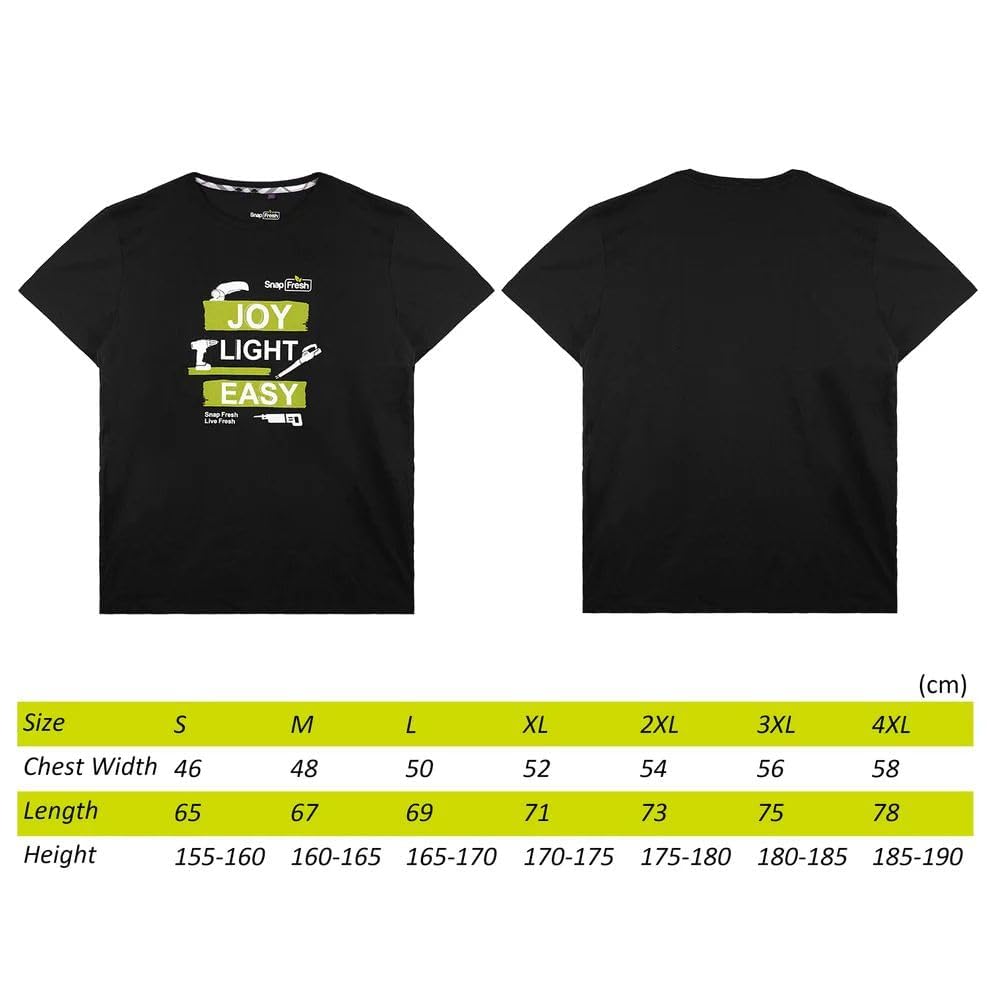 SnapFresh Sweatshirt T-Shirts (Black - 3XL)