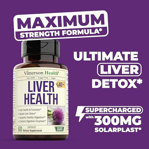 Liver Cleanse Detox & Repair - Artichoke Extract Liver Health Formula for Liver Detox - Liver Supplement with Milk Thistle, Turmeric, Ginger, Dandelion, Zinc & more for Optimal Liver Support. 60 pills