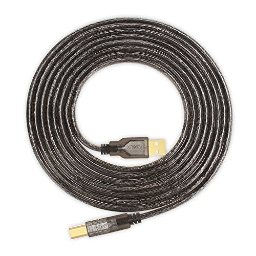 Kzeux Printer Cable USB Printer Scanner Cable 6ft High Speed A Male to B Male Cord for HP, Canon, Epson, Dell, Samsung etc