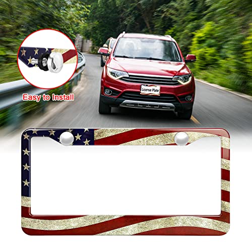 License Plate Frame Silver License Plate Frame Licence Plate Covers Car Accessories License Plate Holder