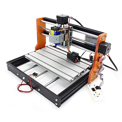 CNCTOPBAOS 3018-PRO 2 in 1 CNC Router Mini Engraver Machine with Module, XYZ Limit Switches and E-Stop, GRBL Control 3-Axis DIY Engraving Milling Cutting Wood PVC PCB Acrylic with Offline Controller