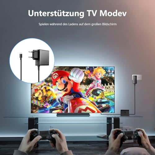 Charger for Nintendo Switch,39W GaN USB C Charger for Switch with 6FT Charging Cable,15V 2.6A AC Adapter Compatible with Nintendo Switch/Switch Lite/Switch OLED/Switch Dock,Support TV Mode