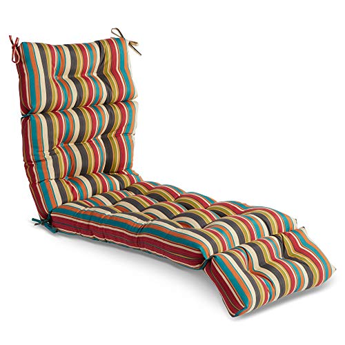 Greendale Home Fashions 72 x 22-inch Outdoor Chaise Lounge Cushion, Set of 1, Sunburst