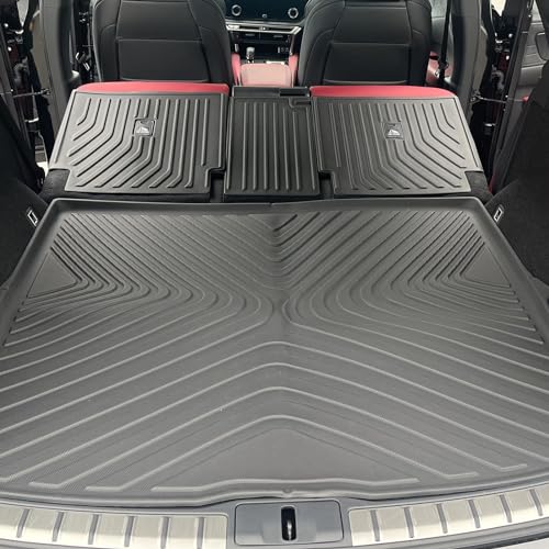 SMABEE Fit for 2023 2024 Lexus RX Floor Mats TPE All Weather Floor Liners for 2024 Lexus RX350 RX350h RX500h 1st&2nd Row Car Mats Protective Pads Anti-Slip Waterproof Interior Accessories