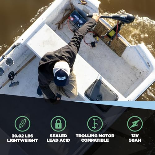 Newport Trolling Motor Smart Battery Box Power Center with USB and DC Ports, Medium