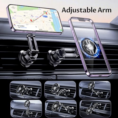 OATSBASF Car Phone Holder Mount 2023 Upgrade Gravity Car Phone Mount, Hands Free Phone Holder, Gravity Air Vent Car Mount, Suitable for Mobile Phones Under 7 inches (X01)
