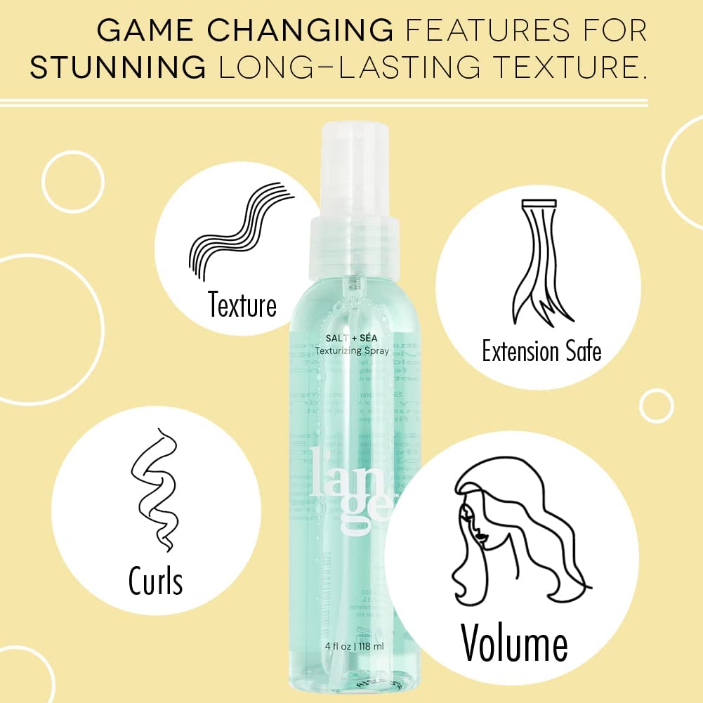 L'ANGE HAIR Sea Salt Texturizing Spray for Beachy Waves and Volume