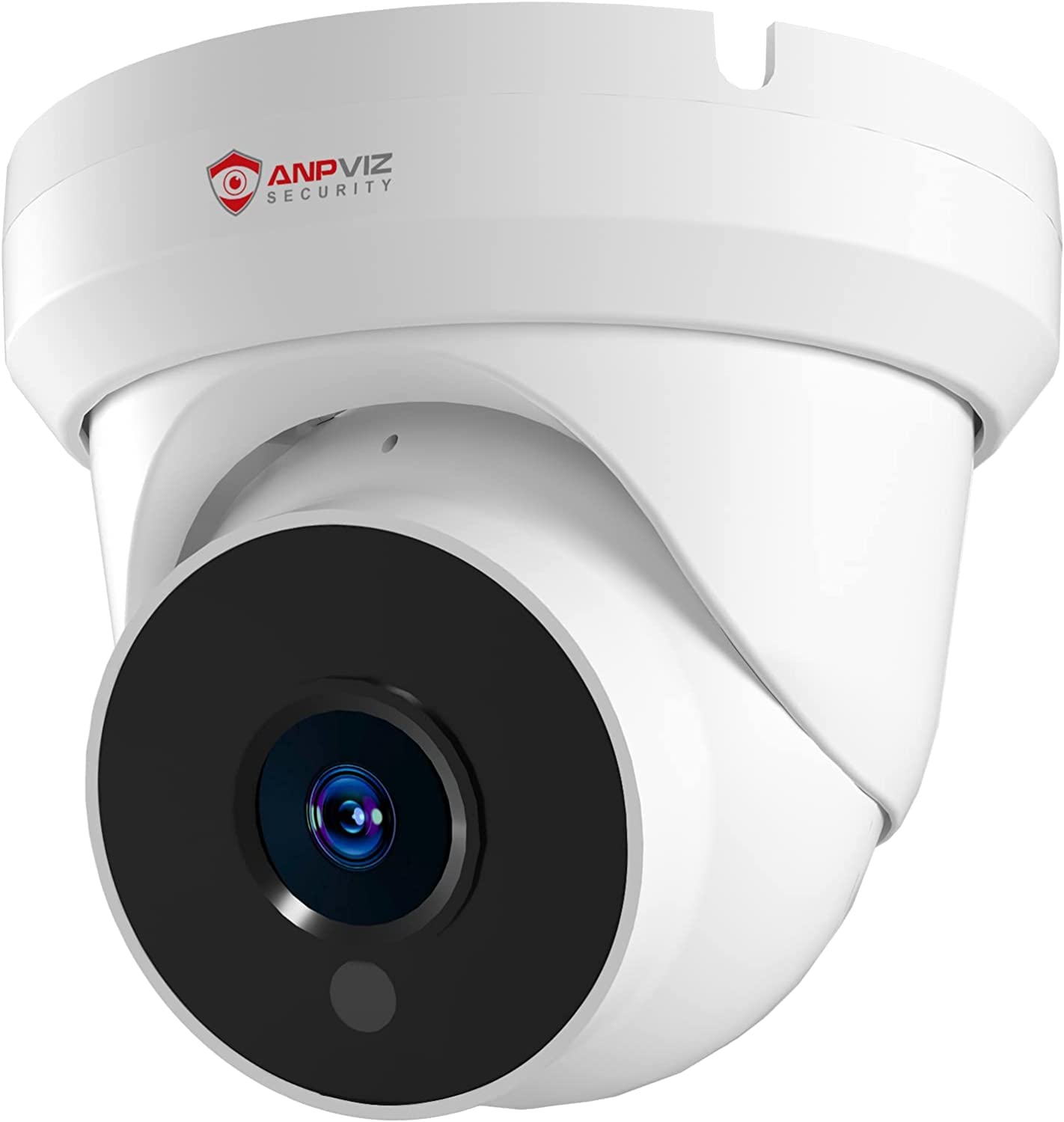 Anpviz 4MP PoE IP Turret Camera with Microphone/Audio, IP Security Camera Outdoor Indoor, Night Vision 50ft, Waterproof IP66, 108° Wide Angle 2.8mm Lens, 24/7 Recording, NDAA Compliant (U Series)