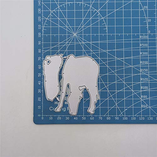 Metal Four Horses Eat Grass Cutting Dies,4PCS Horses Die Cuts Embossing Stencils Template Mould for Card Scrapbooking and DIY Craft