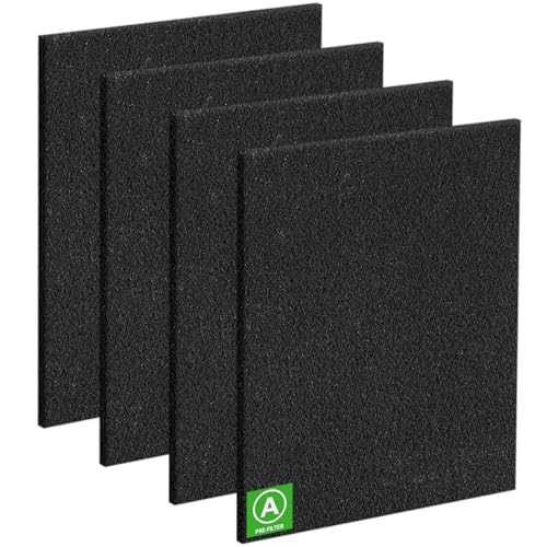 4Pack HPA300 Carbon Pre Filter Compatible with Honeywell HPA300 Series Air Purifier, Precut Premium HRF-A300 Activated Carbon Filter Replacement for Dust, VOC, Smoke/Pet Odors