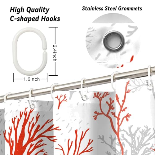 Anncsssy Minimalist Sun Mountain Shower Curtain with White Tassel Blue Ink Wash Painting Shower Curtain for Bathroom Cubicle Decor Field Scenery Waterproof Durable Bath Curtain with Hooks 60x72 Inch