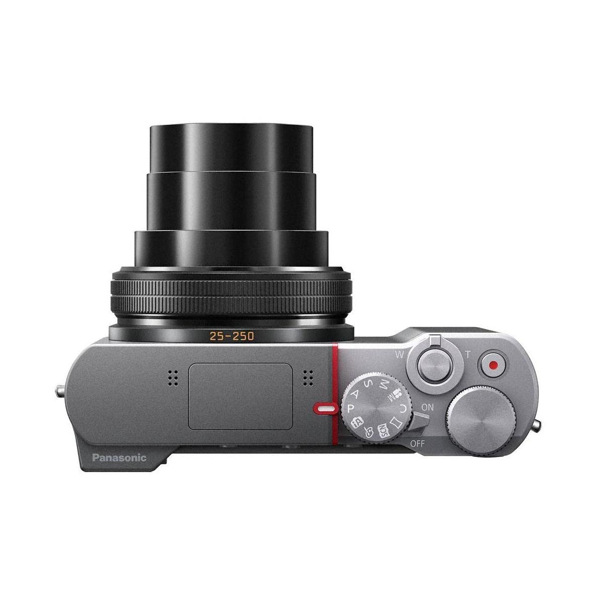 Panasonic LUMIX ZS100 4K Point and Shoot Camera, 10X LEICA DC VARIO-ELMARIT F2.8-5.9 Lens with Hybrid O.I.S., 20.1 Megapixels, 1 Inch High Sensitivity Sensor, 3 Inch LCD, DMC-ZS100S (USA SILVER)
