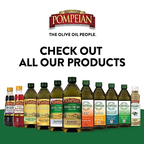 Pompeian Made Easy Fry Olive Oil, High Smoke Point, Perfect for Frying Foods such as Chicken and Potatoes, American Heart Association Certified, Non-Allergenic, Non-GMO, 16 Fl Oz (Pack of 1)