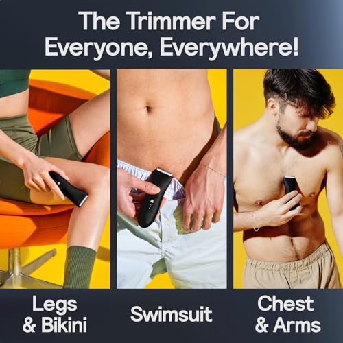 MERIDIAN Original Bikini Trimmer for Women, Body Hair Trimmer for Women, Pubic Hair Trimmer for Women, Body Shaver Women, Body Trimmer for Women & Men, Body Groomer for Women & Men Lava