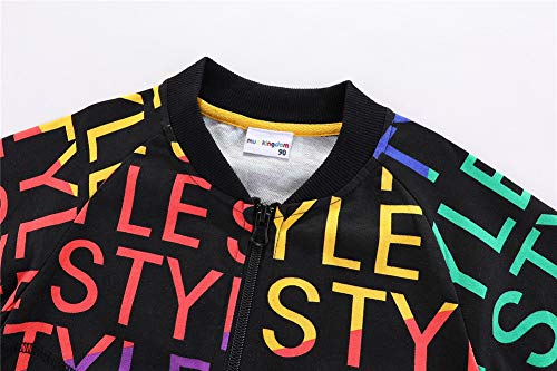 Mud Kingdom Solid Baseball Jackets for Toddler Boys Zip Front White 2T