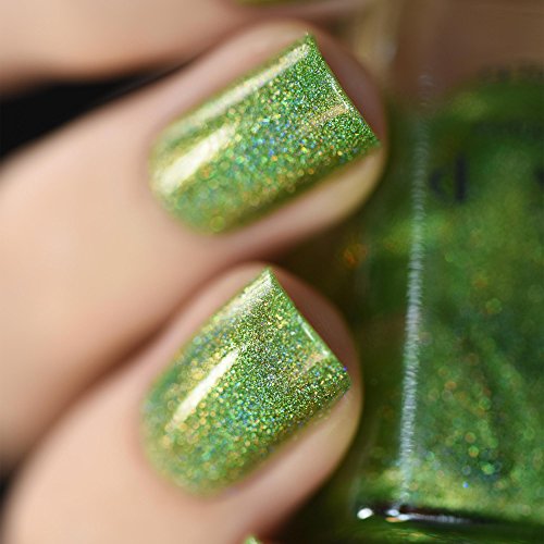 ILNP Brilliance - Pale Gold, Pinkish Bronze, Light Green Ultra Chrome Color Shifting Flakie Nail Polish