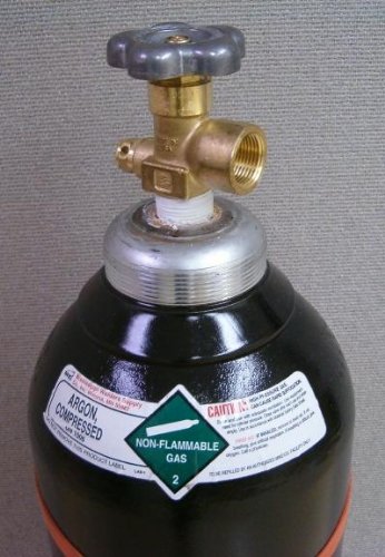 KDEAR 125 cu/ft Argon Tank Welding Gas Cylinder CGA 580 - FULL
