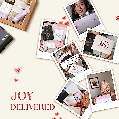 Unboxme Comforting Care Package for Women - Organic Self-Care Get Well Soon Gift Basket with Fluffy Socks, Lemon Ginger Tea Set, Sea Salt, Scented Candle - Ideal Post-Surgery & Feel Better Basket