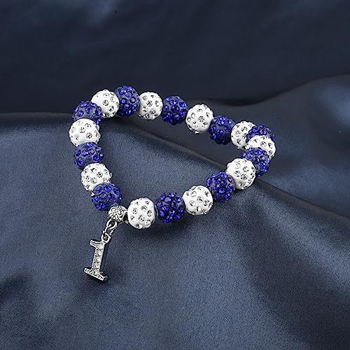 POTIY Sorority Gift Finer Women Jewelry Greek Sorority Jewelry Gift (Blue-1)