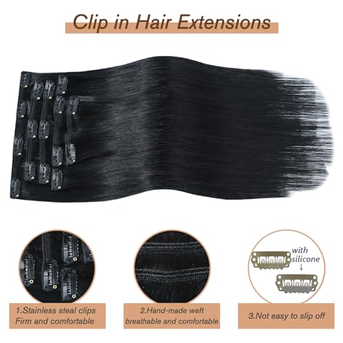 Honsoo Hair Extensions Clip Ins Real Human Hair Medium Brown Fading To Honey Blonde 100g 12in 7pcs Full End Stunning Soft Shine Hair Extensions
