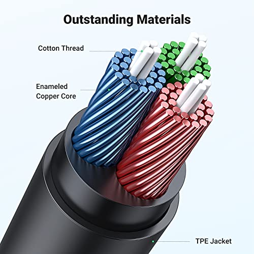 UGREEN Headphone Extension Cable 3.5mm Extension Gold Plated Aux Cable Audio Stereo Jack Male to Female TRS Cord Extender Compatible with iPhone iPad Phones Tablets Media Players, 3.3FT