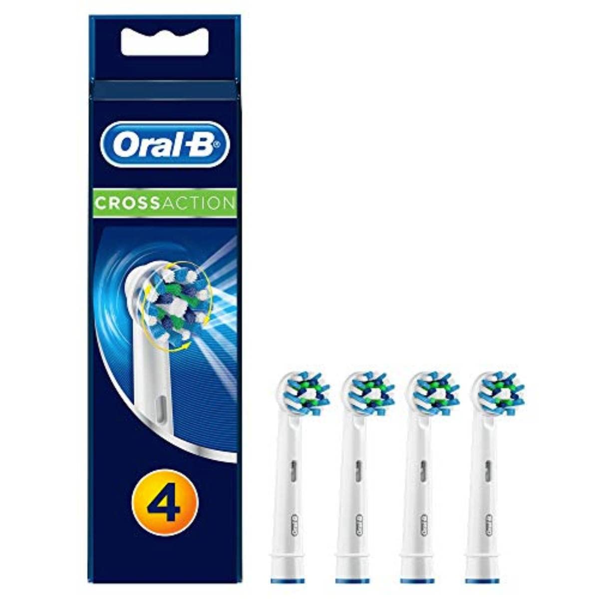 Oral-B CrossAction Toothbrush Heads - 16 Degree Bristles for Superior Cleaning