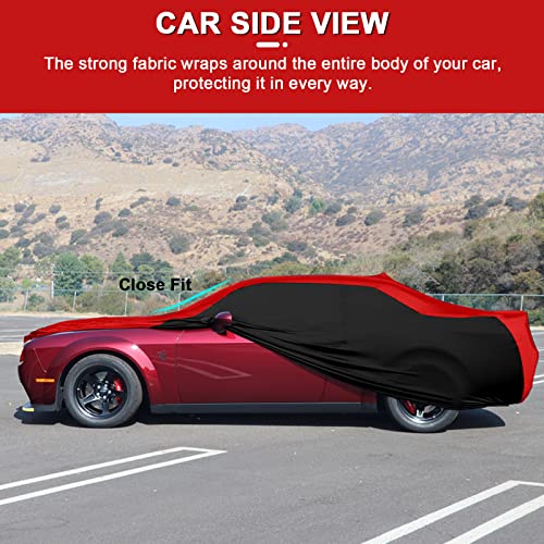 Indoor Car Cover Replace for 1968–1982 Corvette C3, Luxurious Stretch Satin Snug Custom-fit Indoor Breathable Car Cover for Dust-Proof, Underground Garage, Car Show (C3)