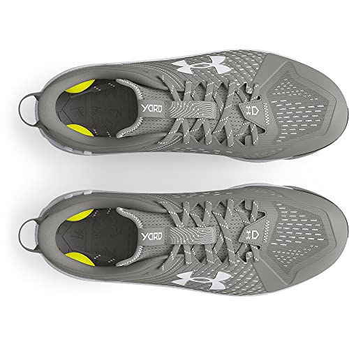 Under Armour Men's Yard Low MT Baseball Cleat, (101) Baseball Gray/Baseball Gray/White, 12.5
