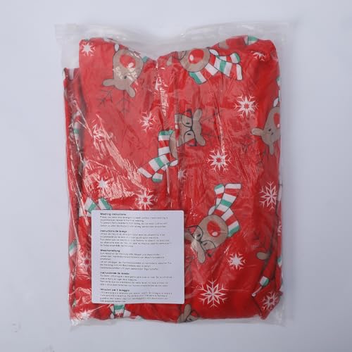 NIBESSER Family Christmas Pajamas Matching Sets Funny Christmas Pjs for Couples Holiday Long Sleeve Xmas Sleepwear Sets