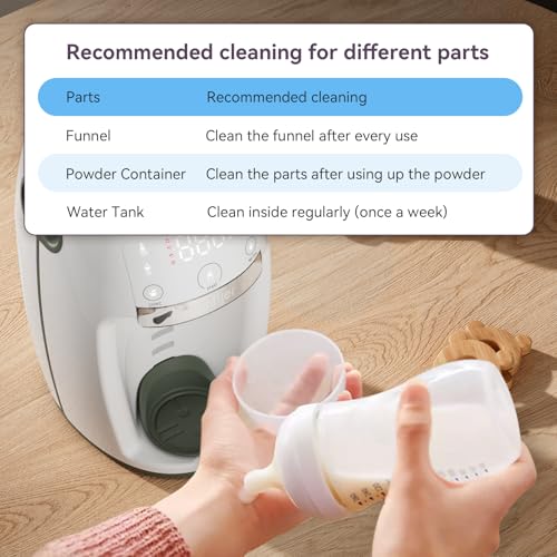 Instant Formula Maker Comfyer, Customizable and Automatic Formula Dispenser Machine with Accurate Temperature Control for Baby, Automatic Powder Blending for All Brands of Bottle and Formula, White