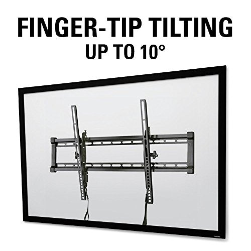 Sanus Universal Low Profile Tilt TV Wall Mount for 37" - 80" LED, LCD & Plasma TVs, Eliminates Glare with 10º of Tilt & Post-Install Adjustments - 3 Step Install - Safety Certified - MLT14-B1