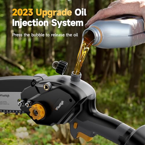 Mini Chainsaw Cordless For Dewalt 20V Max Battery, 8-inch Pruning Chainsaw With 2024 Upgrade Brushless Motor, Portable Power Mini Chainsaw For Garden, Household, Tree Branches (Battery Not Include)