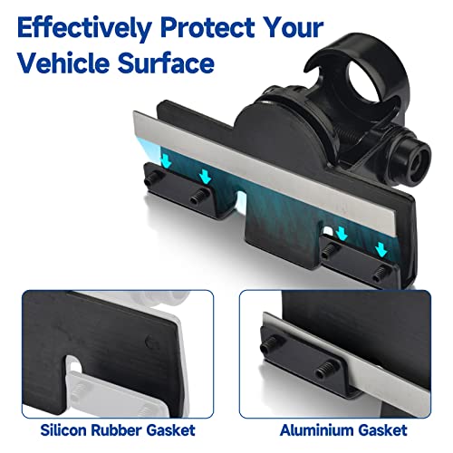 Bingfu Vehicle Mobile Ham Radio Antenna VHF UHF 136-174MHz 400-470MHz Car Truck Amateur Two Way Radio Antenna with Lip Mount Fixed Bracket PL259 Male 5m 16.5 feet RG58 Cable