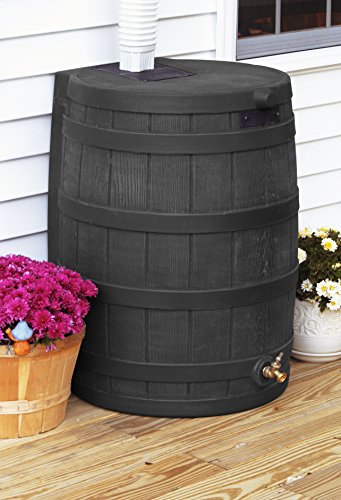 Good Ideas RW50-DIV-BLK Rain Wizard 50-Gallon Diverter Kit, Black