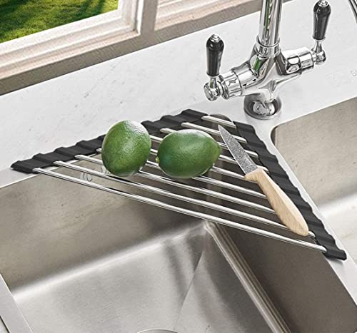 Ahyuan Roll up Dish Drying Rack Over The Sink Kitchen Roll up Sink Dry