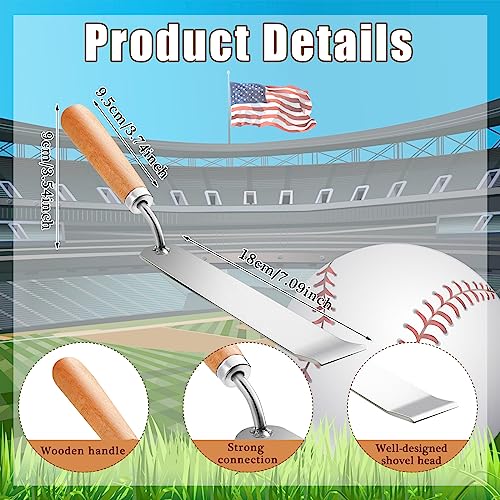 Lanties 2 Pcs Baseball Dig Out Tool Baseball Bases Coaching Accessories Softball Equipment Scoop Ball Anchor Clean Out Tool for Training