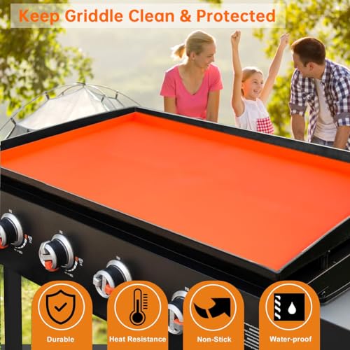 Dewfoam 17 Inch Silicone Griddle Cover for Blackstone Griddle Accessories 17", Griddle Grill Protective Mat for Blackstone Outdoor Grill, Griddle Mat Cover for Blackstone Accessories