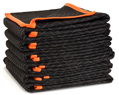 WEN 72-Inch by 80-Inch and 72-Inch by 40-Inch Heavy Duty Padded Moving Blankets | 18 Pack